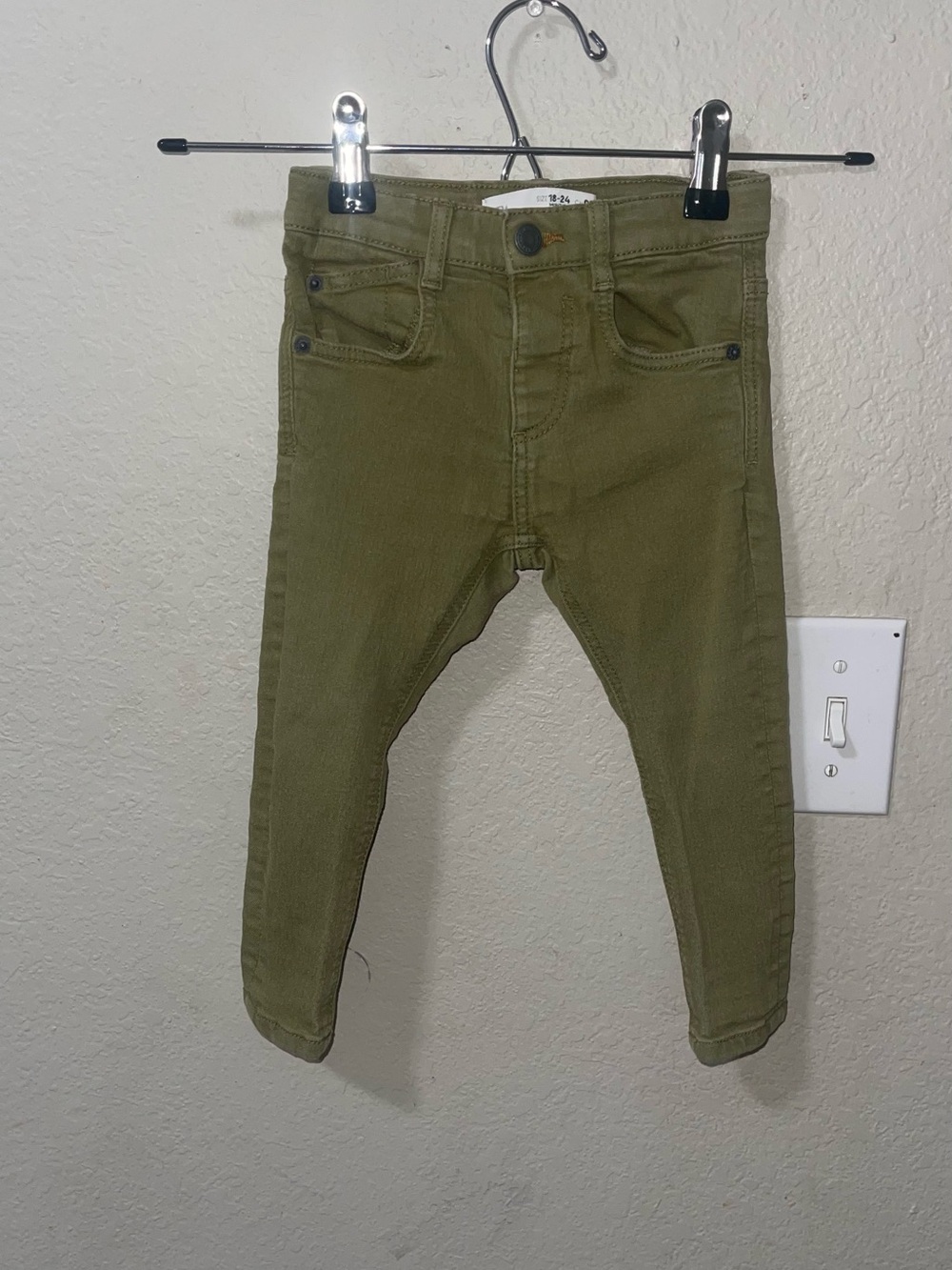 Zara Kids Olive Green Stretch Pants